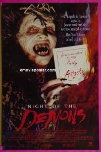 #4902 NIGHT OF THE DEMONS Int'l style 1sh '88 