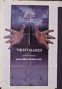 Q254 NIGHTMARES one-sheet movie poster '83 Emilio Estevez
