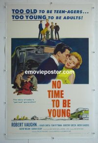 #2672 NO TIME TO BE YOUNG paperbacked one-sheet '57
