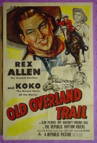 #8105 OLD OVERLAND TRAIL 1sh '52 Rex Allen