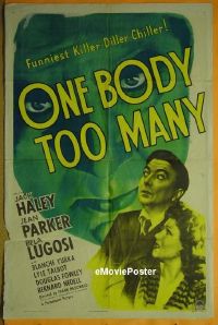 #007 1 BODY TOO MANY 1sh '44 Bela Lugosi 