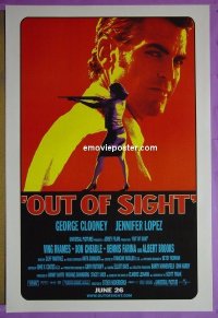 #2709 OUT OF SIGHT DS advance 1sh '98 Clooney 