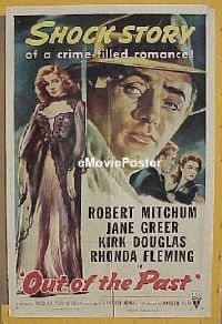 #001 OUT OF THE PAST 1sh R53 Mitchum, Greer 