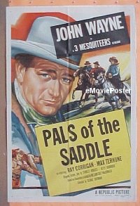 #375 JOHN WAYNE stock 1sh 1953 John Wayne, Pals in the Saddle