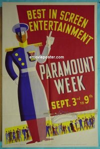 #8124 PARAMOUNT WEEK 1sh '39 Sept. 3 - 9! 