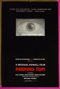 #2718 PEEPING TOM special poster R80s Powell 