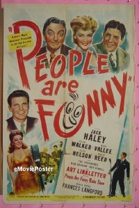 #475 PEOPLE ARE FUNNY 1sh '45 Jack Haley 