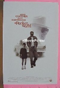 s065 PERFECT WORLD one-sheet movie poster '93 Clint Eastwood, Costner