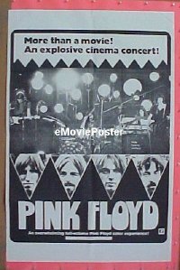 #384 PINK FLOYD 1sh '72 rock 'n' roll 