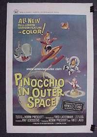 PINOCCHIO IN OUTER SPACE linen 1sheet