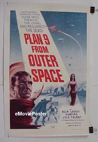 #002 PLAN 9 FROM OUTER SPACE linen 1sh '58 