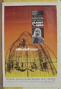 #140 PLANET OF THE APES 1sh '68 Heston 