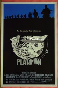 #489 PLATOON 1sh '86 Oliver Stone, Sheen 