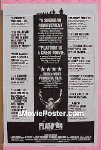 #488 PLATOON 1sh '86 Oliver Stone, Sheen 