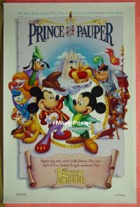 #494 PRINCE & THE PAUPER 1sh '90 Disney 