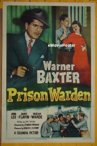 #597 PRISON WARDEN 1sh '49 Warner Baxter 