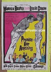 #319 PROMISE HER ANYTHING 1sh '66 Beatty 