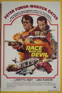 #1978 RACE WITH THE DEVIL 1sh '75 Fonda,Oates 