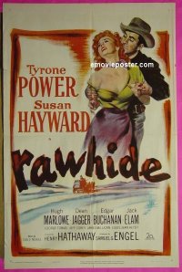 #4086 RAWHIDE 1sh '51 Tyrone Power