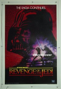 #150 REVENGE OF THE JEDI linen teaser 1sh '83 