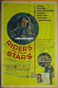 #024 RIDERS TO THE STARS 1sh '54 Lundigan 