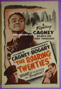 #1246 ROARING 20's 1sh R45 Cagney, Bogart 