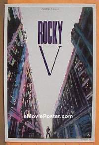#244 ROCKY V 2-sided adv 1sh '90 Stallone