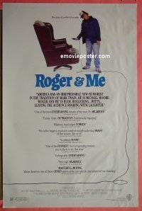 #4965 ROGER & ME 1sh '89 Michael Moore 