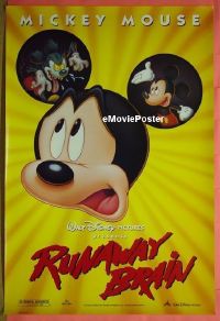 #512 RUNAWAY BRAIN DS 1sh '95 Disney 