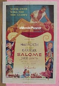 #578 SALOME 1sh '53 sexy Rita Hayworth 