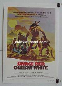 #052 SAVAGE RED, OUTLAW WHITE linen 1sh R76 