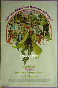 Q529 SCROOGE one-sheet movie poster '71 Albert Finney