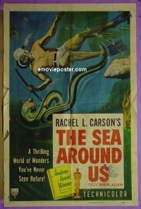 #8218 SEA AROUND US 1sh 53 Rachel Carson 