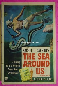 #8252 SEA AROUND US 1sh 53 Rachel Carson