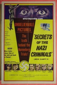 #8226 SECRETS OF THE NAZI CRIMINALS 1sh '56 