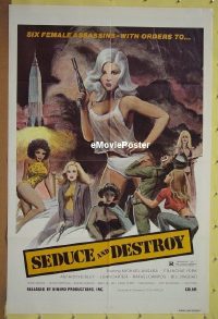P518 DOLL SQUAD one-sheet movie poster '73 female assassins!