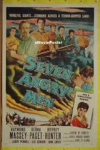 #0087 7 ANGRY MEN 1sh '55 Massey, Paget 