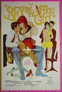 #4191 SEX & THE OFFICE GIRL 1sh '72 X-rated!