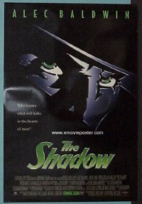 #286 THE SHADOW 2-sided adv 1sh '94 Baldwin