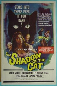 #5366 SHADOW OF THE CAT 1sh '61 Shelley 