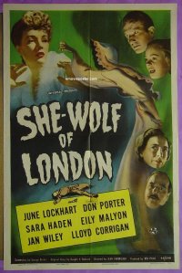#5354 SHE-WOLF OF LONDON 1sh 46 June Lockhart