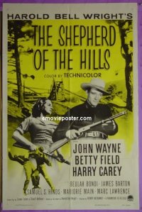 #9719 SHEPHERD OF THE HILLS 1shR55 John Wayne 
