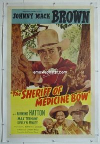 #0585 SHERIFF OF MEDICINE BOW linen 1sh '48 