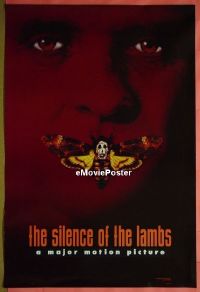 #527 SILENCE OF THE LAMBS DS teaser 1sh '90 