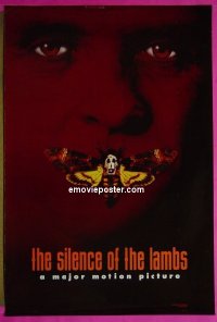 #2826 SILENCE OF THE LAMBS DS teaser 1sh '90 