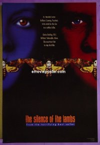 #2824 SILENCE OF THE LAMBS DS 1sh '90 Hopkins 