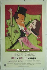 #0784 SILK STOCKINGS linen 1sh '57 Astaire 