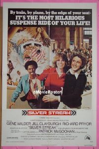 s213 SILVER STREAK one-sheet movie poster '76 Wilder, Pryor
