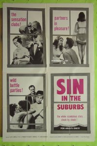#8286 SIN IN THE SUBURBS 1sh62 bottle parties