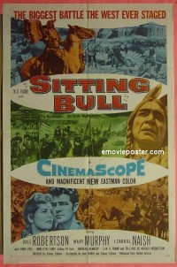 B011 SITTING BULL one-sheet movie poster '54 Dale Robertson